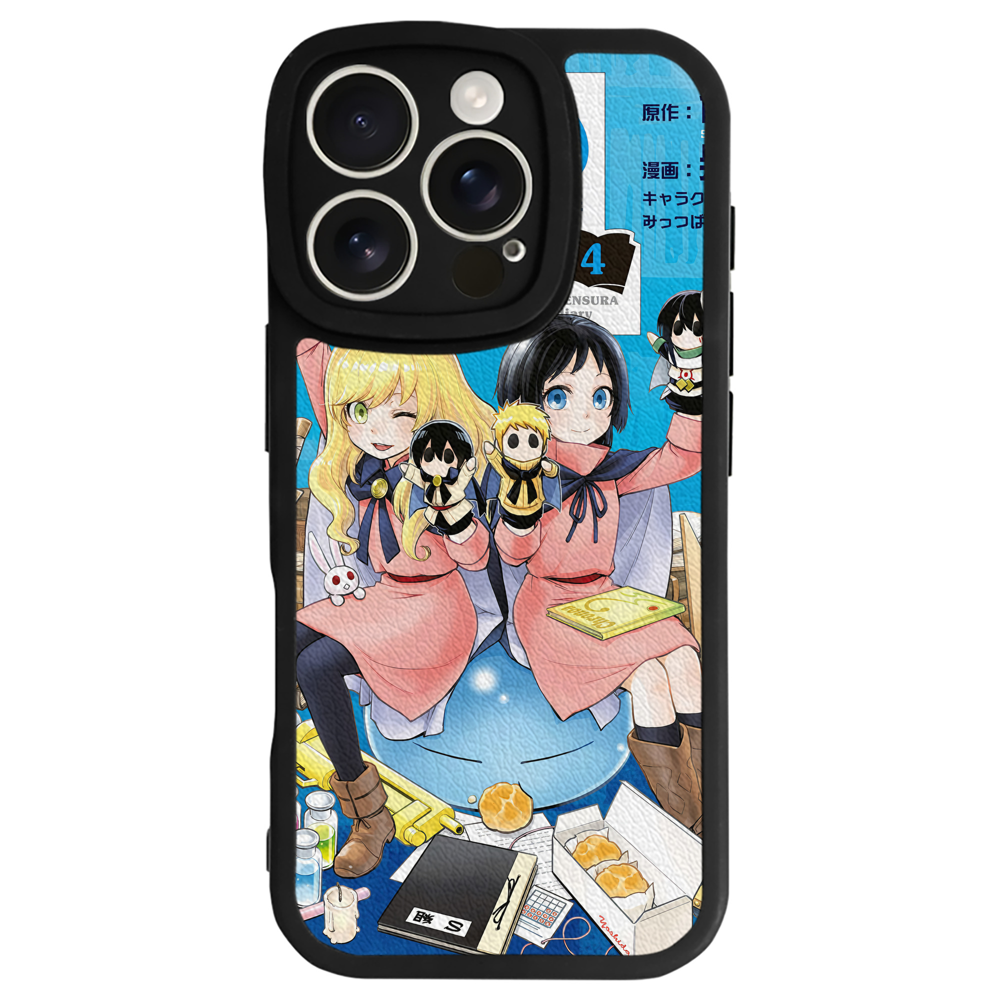 （画像用） 転スラ Regarding Reincarnated to Slime 【iPhone 16シリーズ対応】シリコンスマホケース（レザー調） 材質：シリコン
